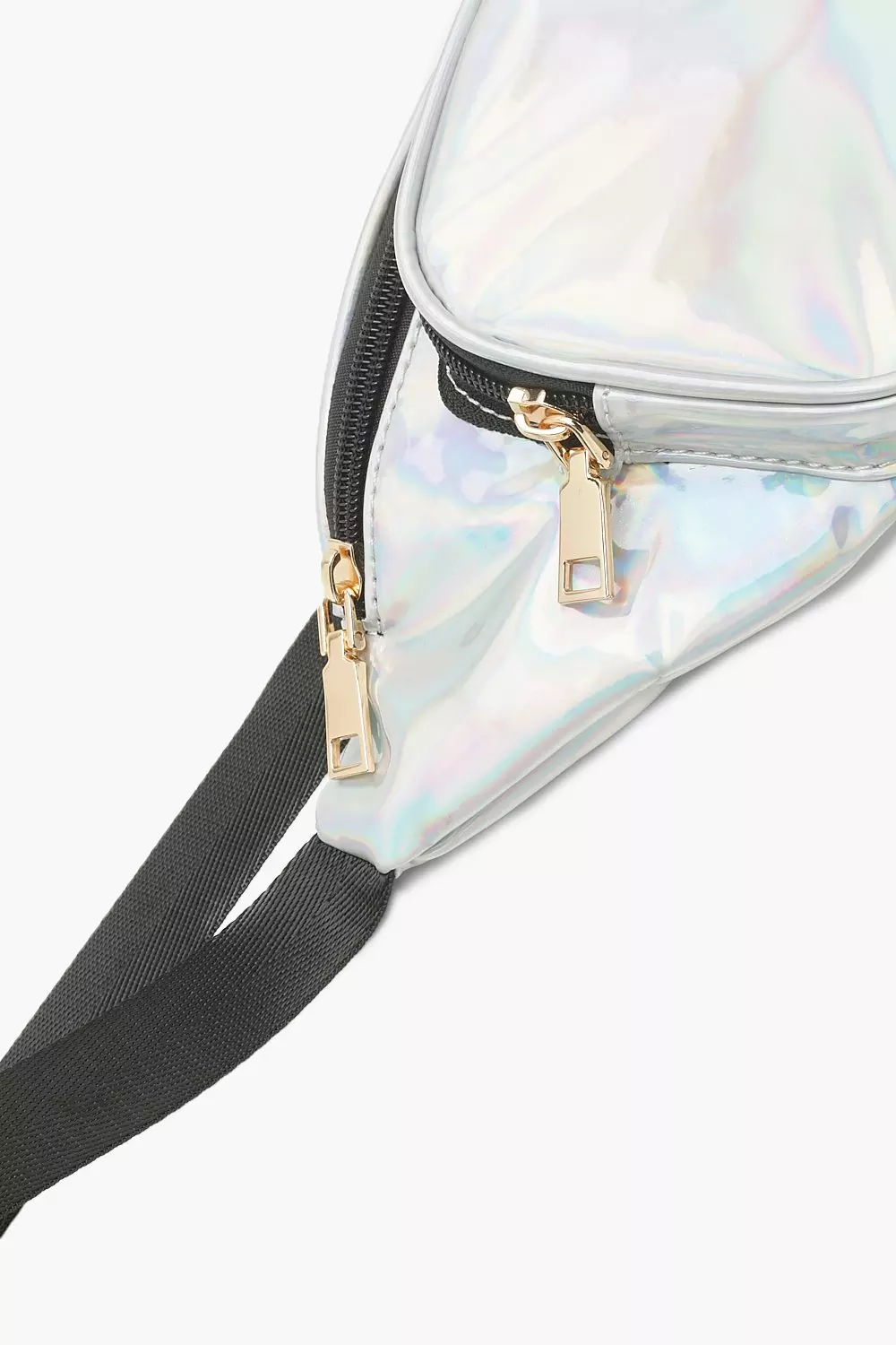 Silver holographic bum on sale bag