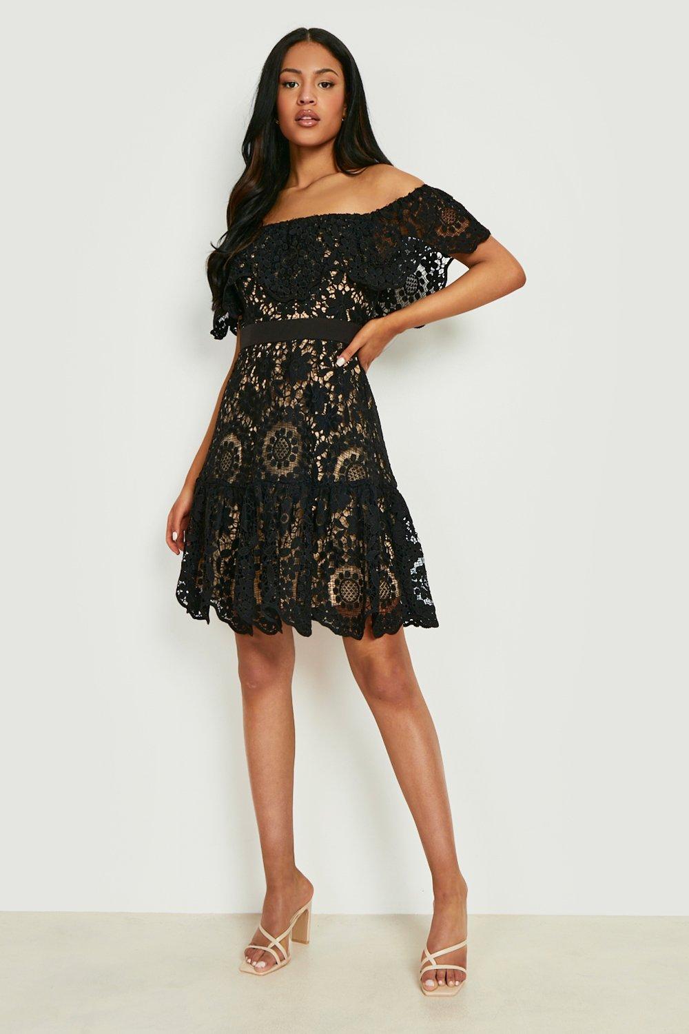 Boohoo robe cheap dentelle