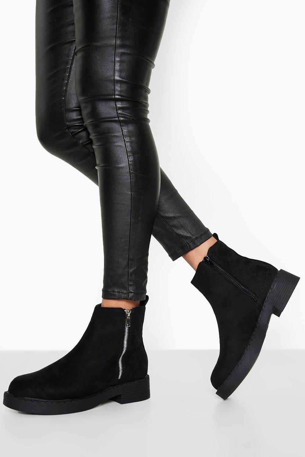 Quilted Chelsea Boot | boohoo