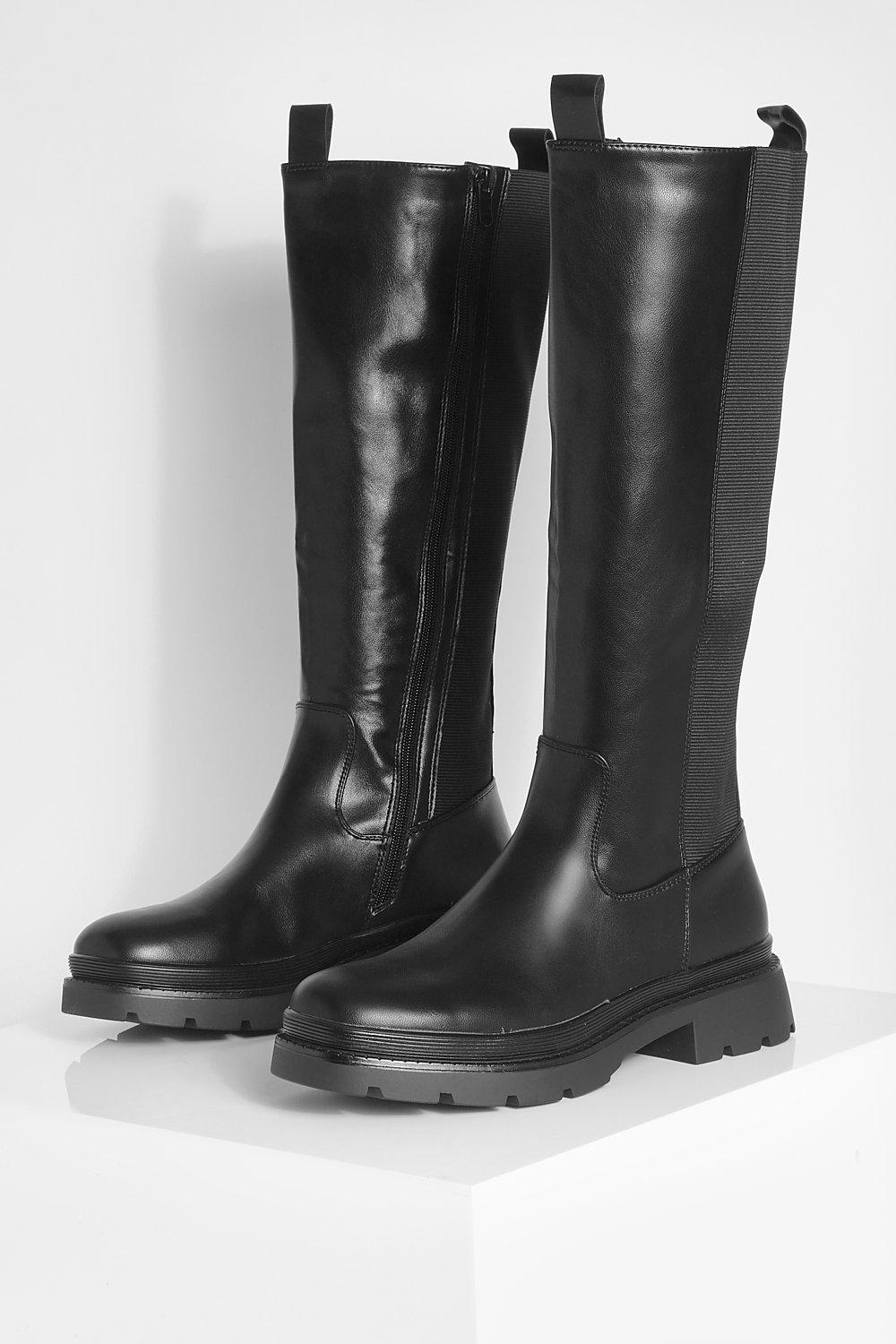 Bottes en simili cuir new arrivals