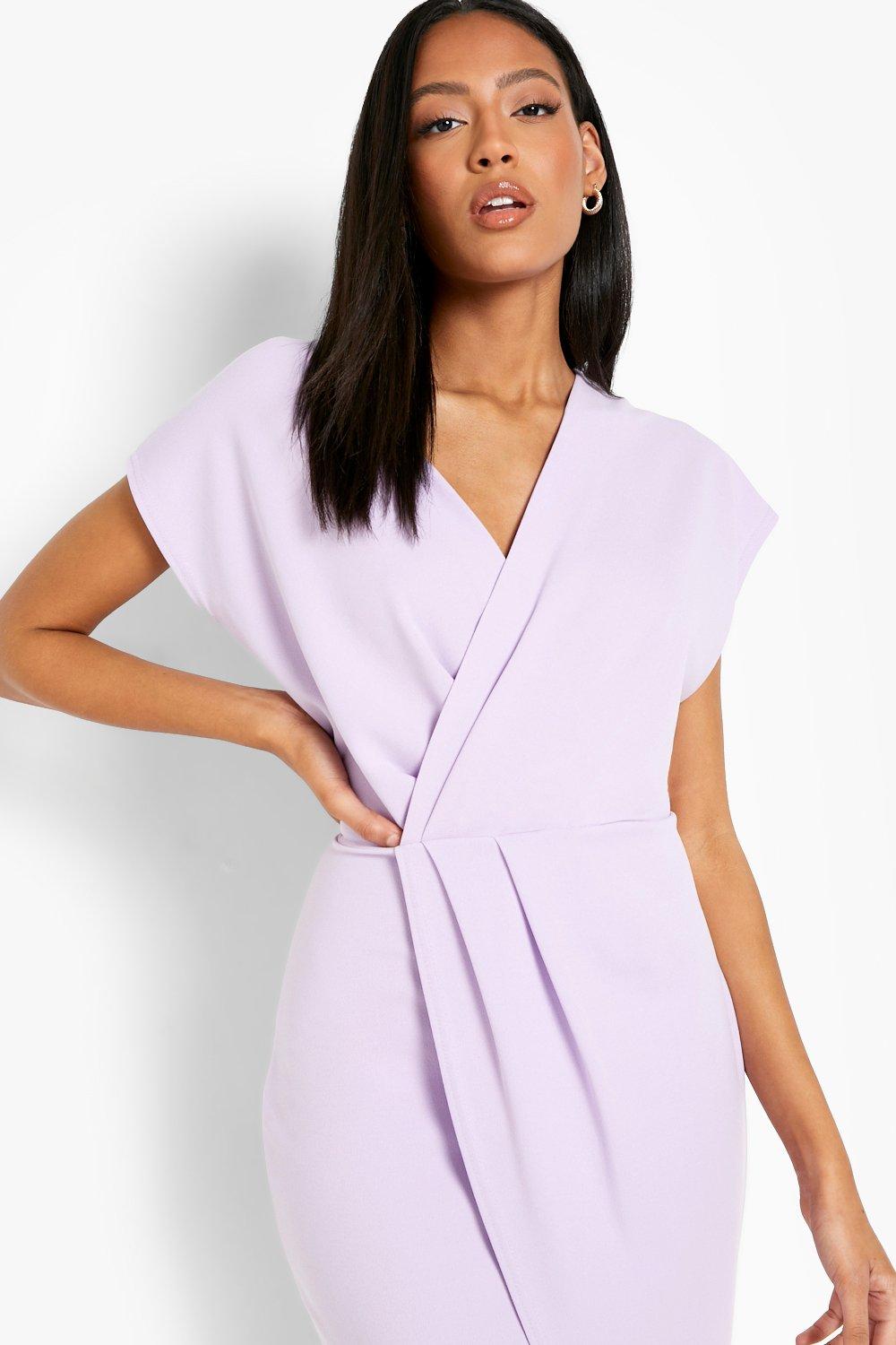 Light purple wrap dress online