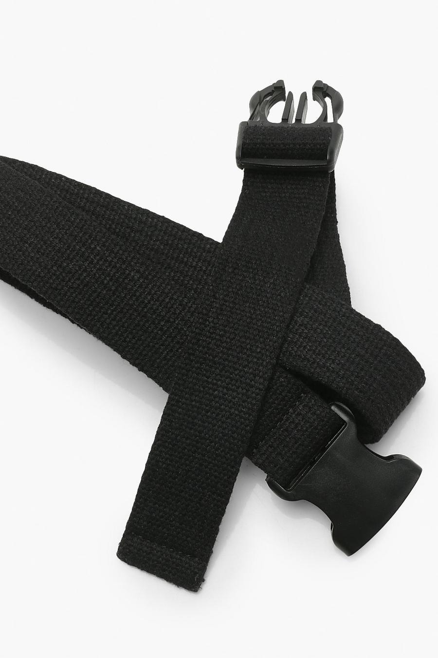 Black חגורה עם אבזם, מידות גדולות image number 1