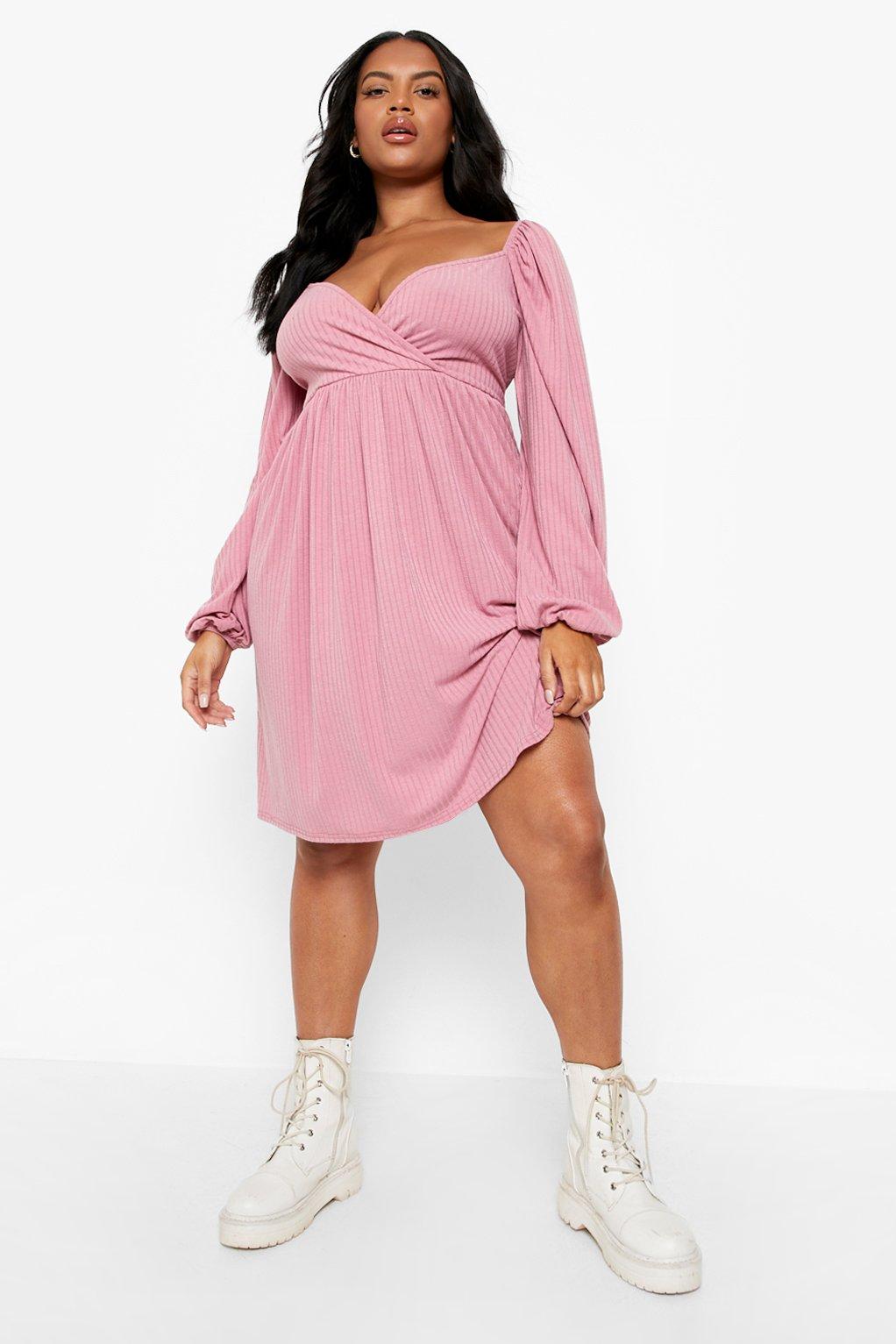 wrap plus size women's dresses