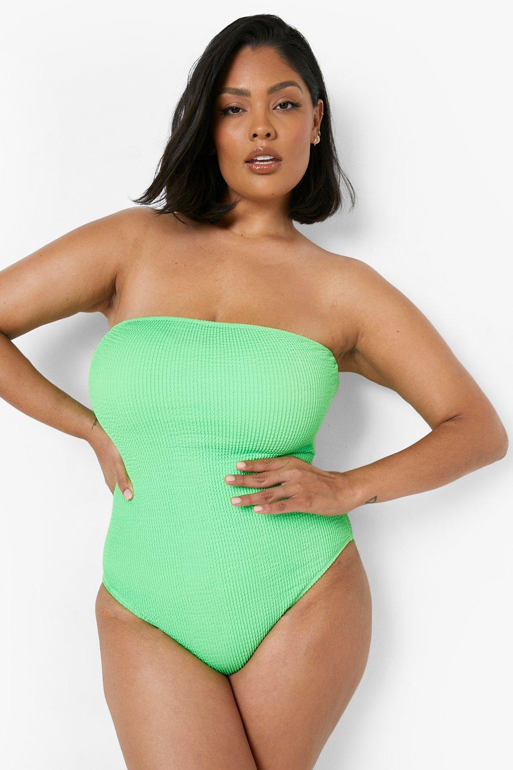 Plus size store bandeau swimsuit