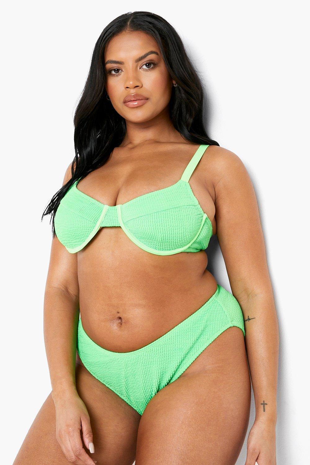 Neon bikini store plus size