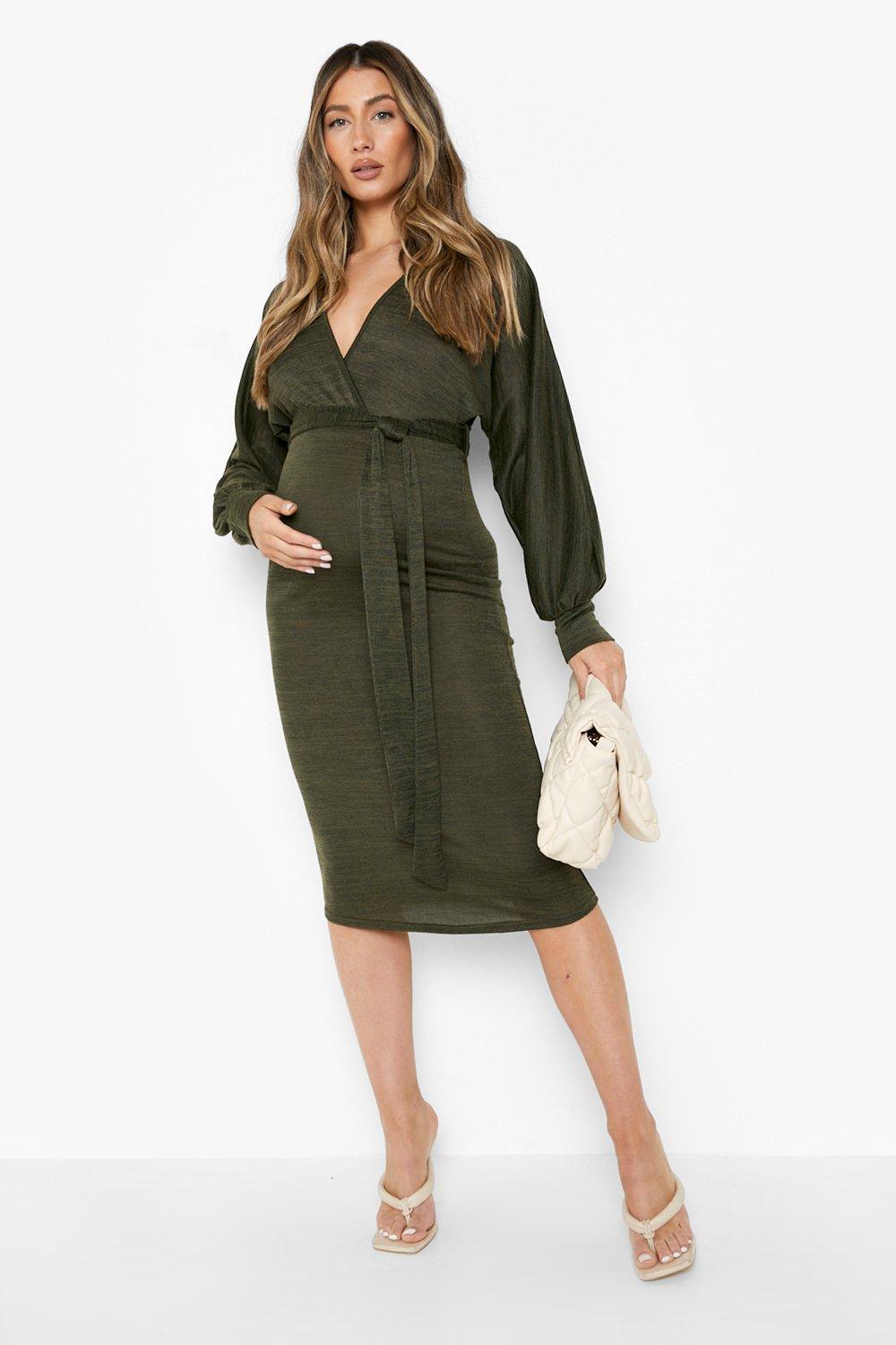 maternity knitted jumper dress