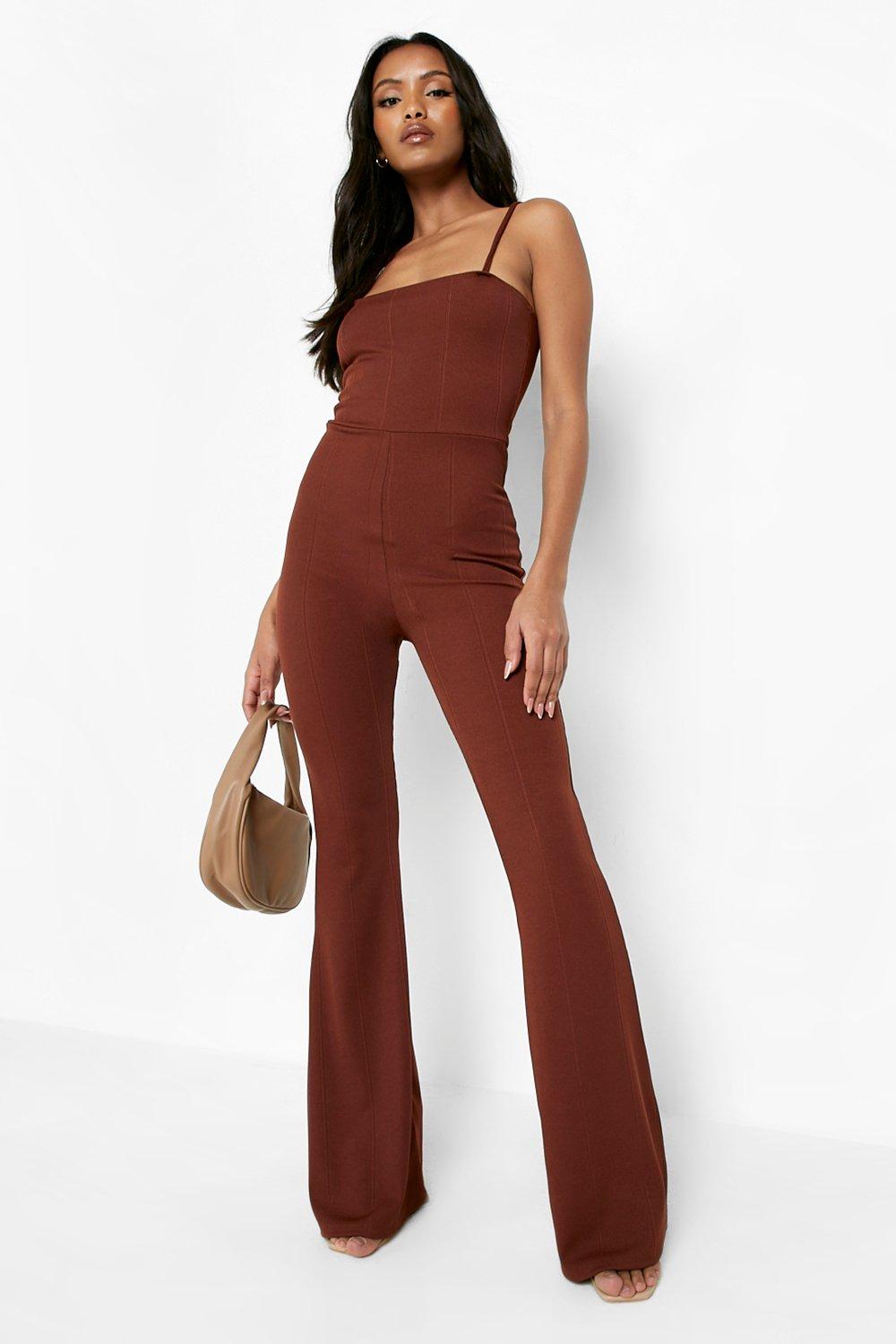 Petite cheap flared jumpsuit