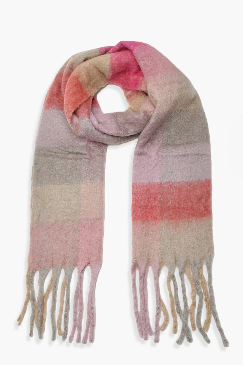 Pink and cream deals scarf