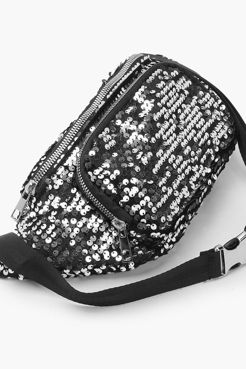 Silver Sequin Bum Bag