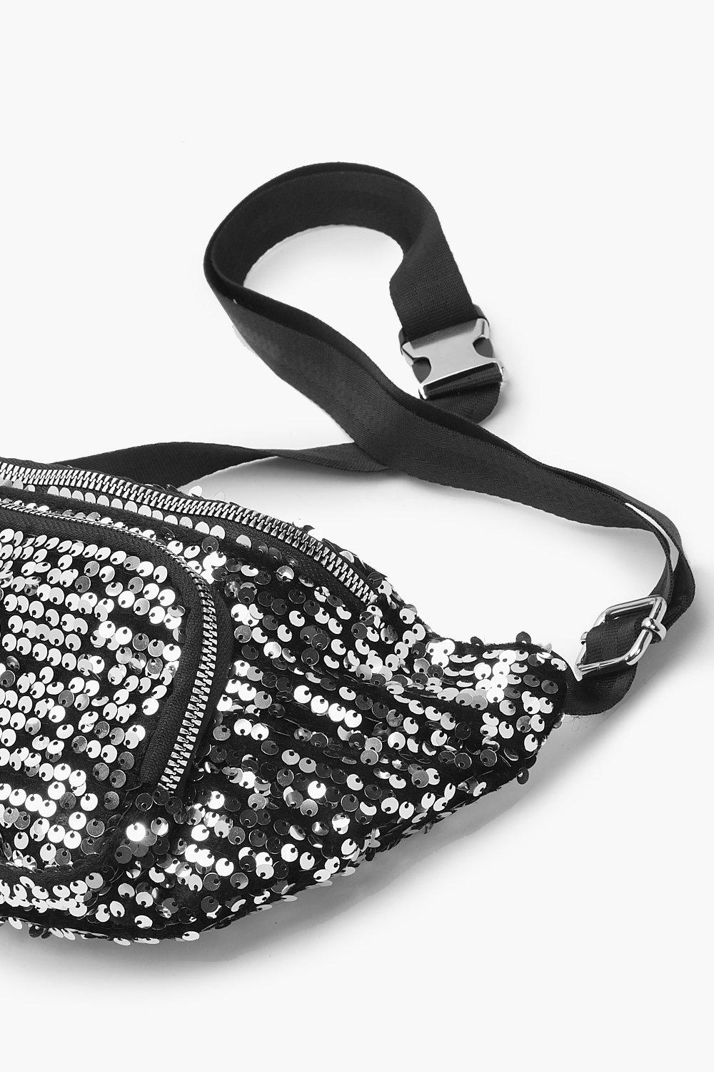 Silver Sequin Bum Bag