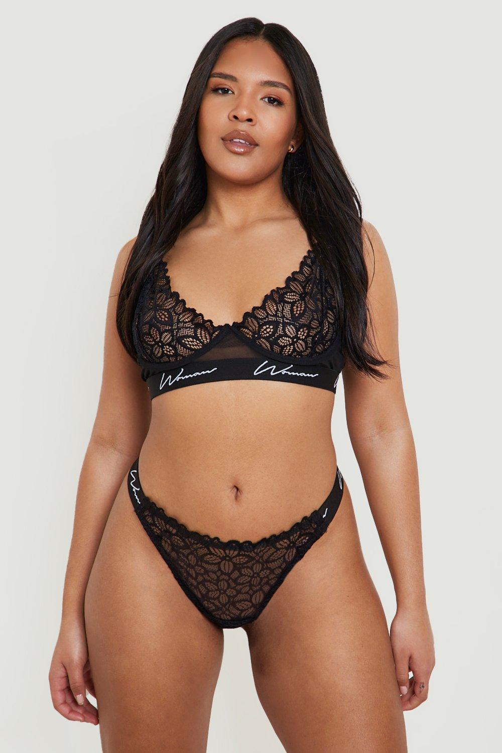 Boohoo plus 2024 size underwear