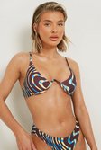 Marble Zebra Underwired Bikini Top