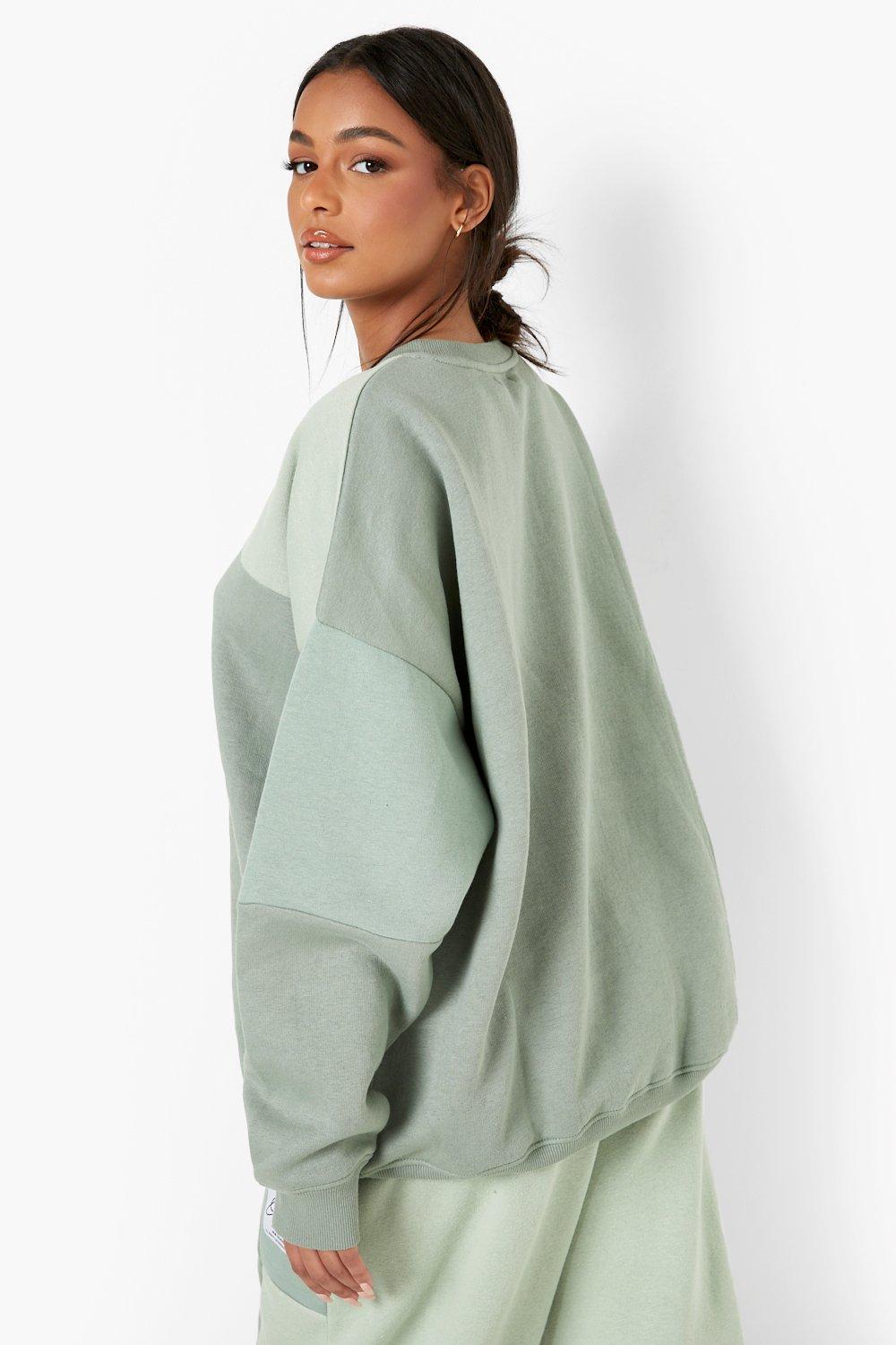 Color block hotsell oversized sweater