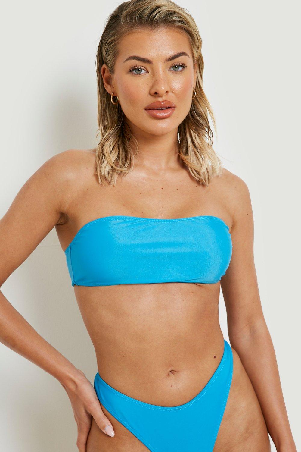 Bandeau Tube Bikini Top boohoo