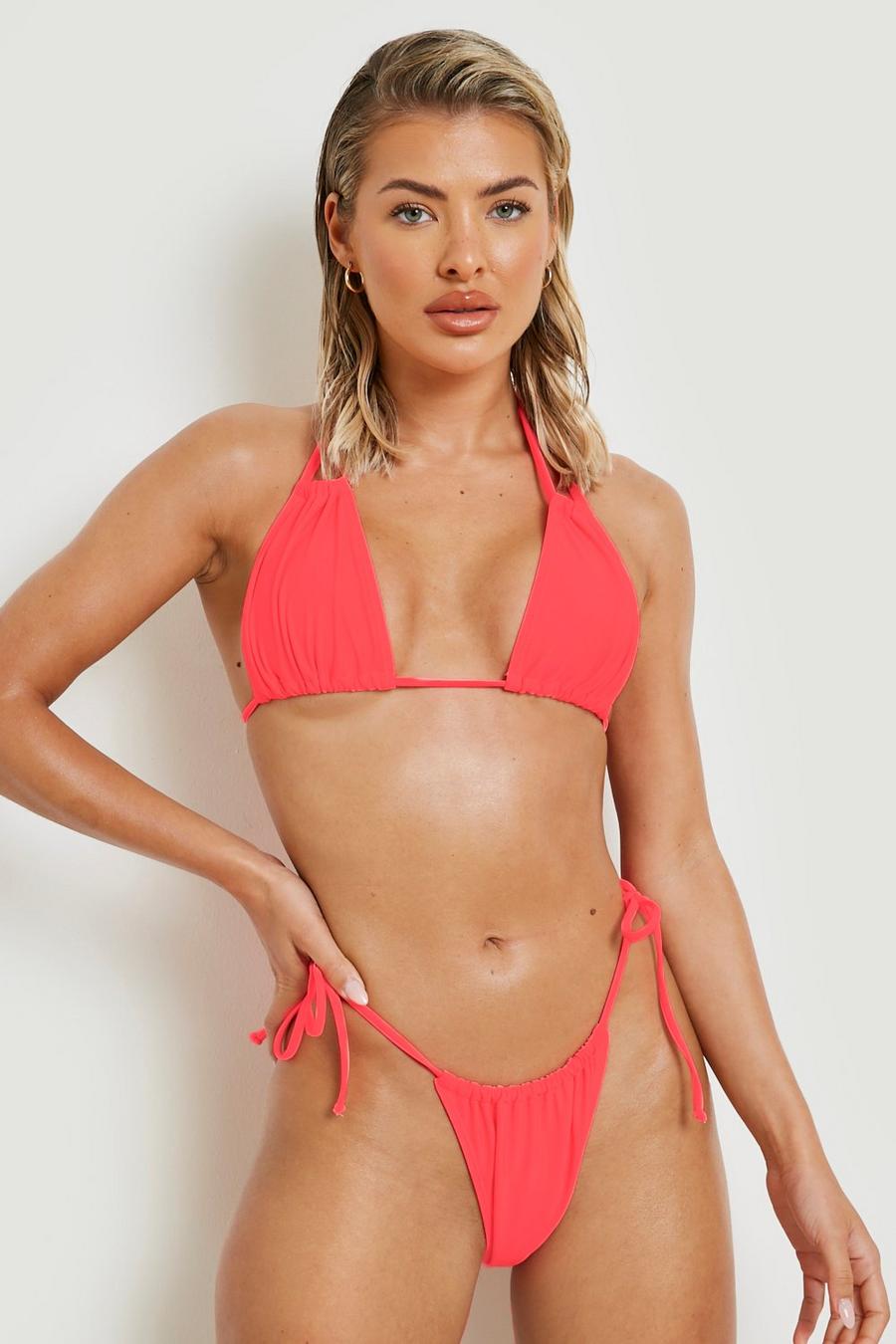  Bikinihose mit seitlicher Bindung, Pink image number 1