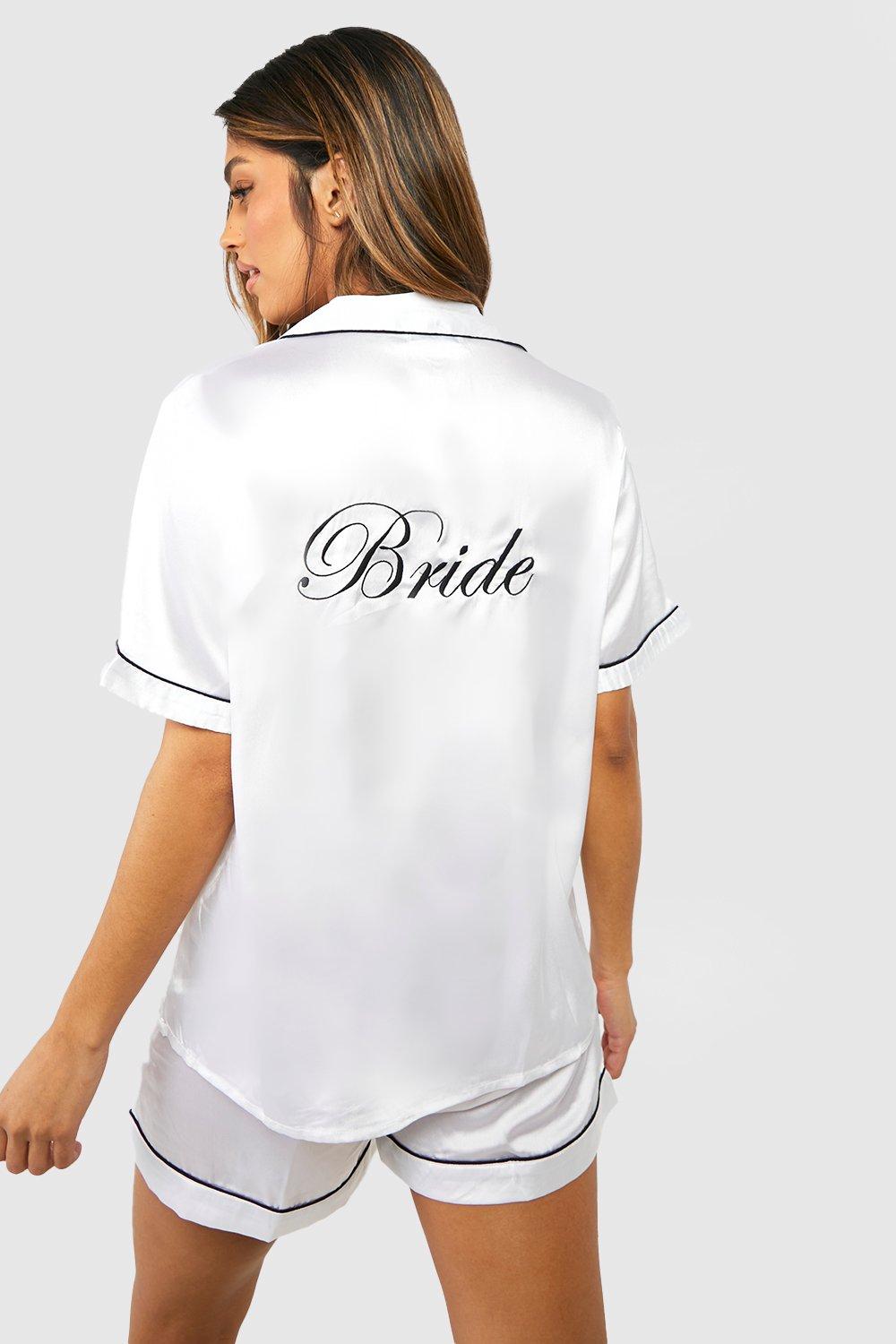 Bride Satin Short Pajama Set