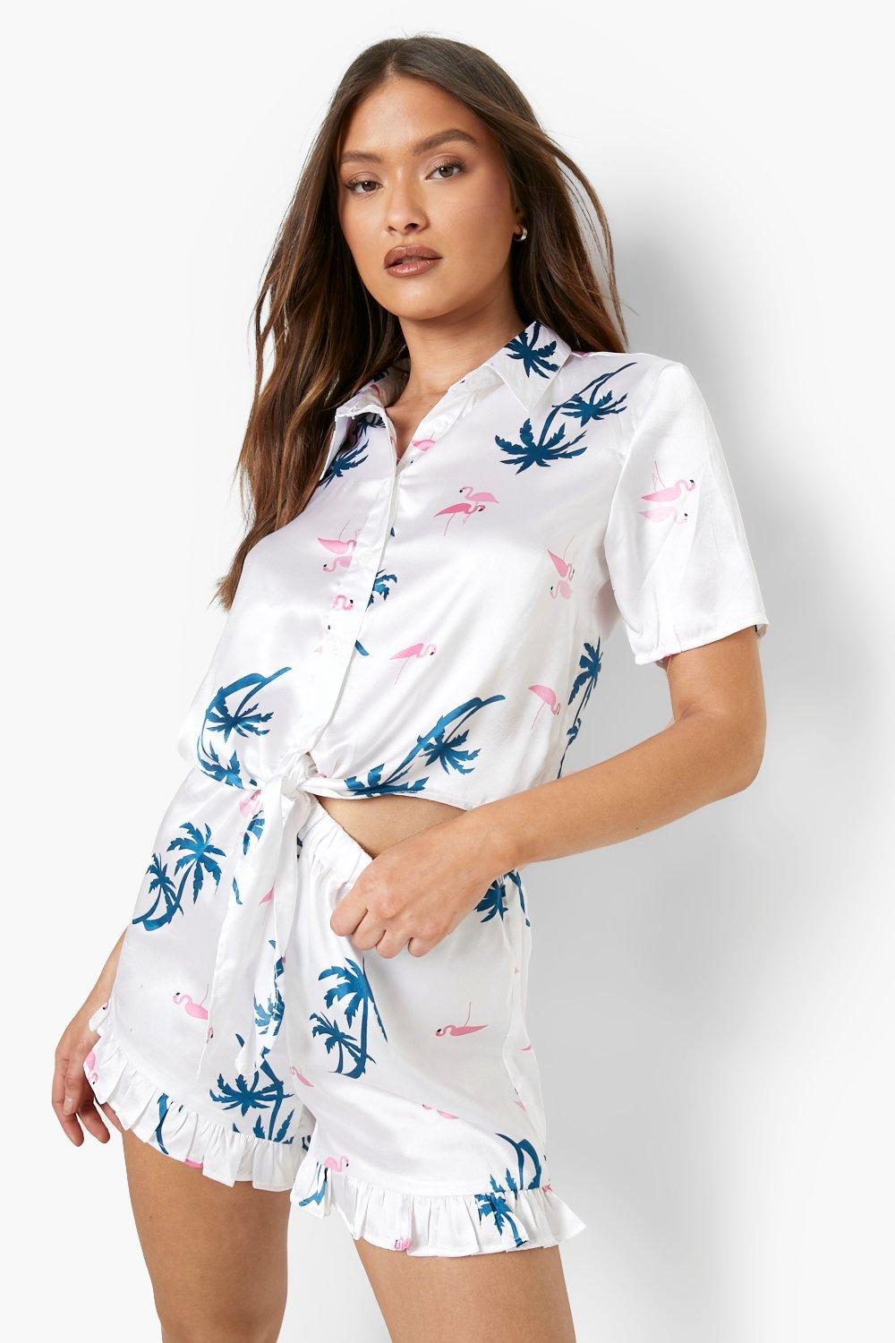 Chemise flamant best sale rose femme