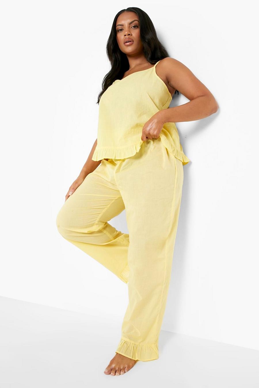 Lemon Plus Mix & Match Frill Pyjama Trousers image number 1