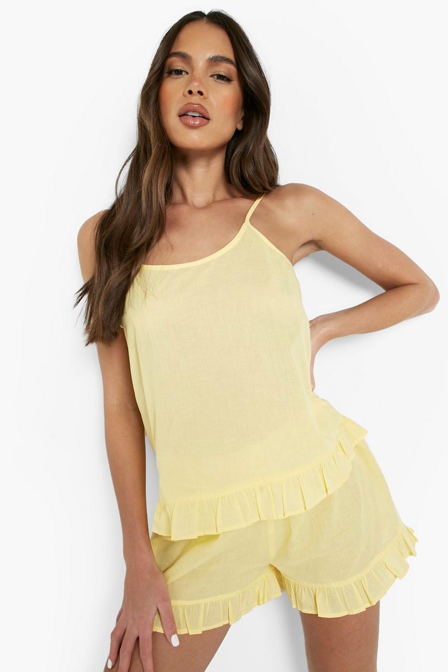 Lemon Hotel Luxe Cotton Mix & Match Frill Short  image number 1