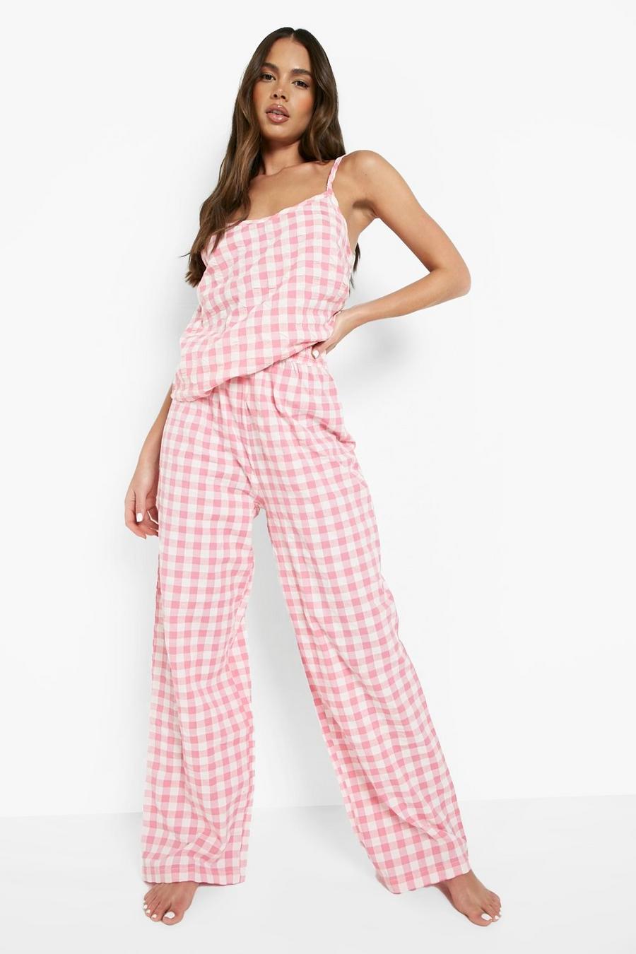 Cotton Pinstripe Pajama Pants