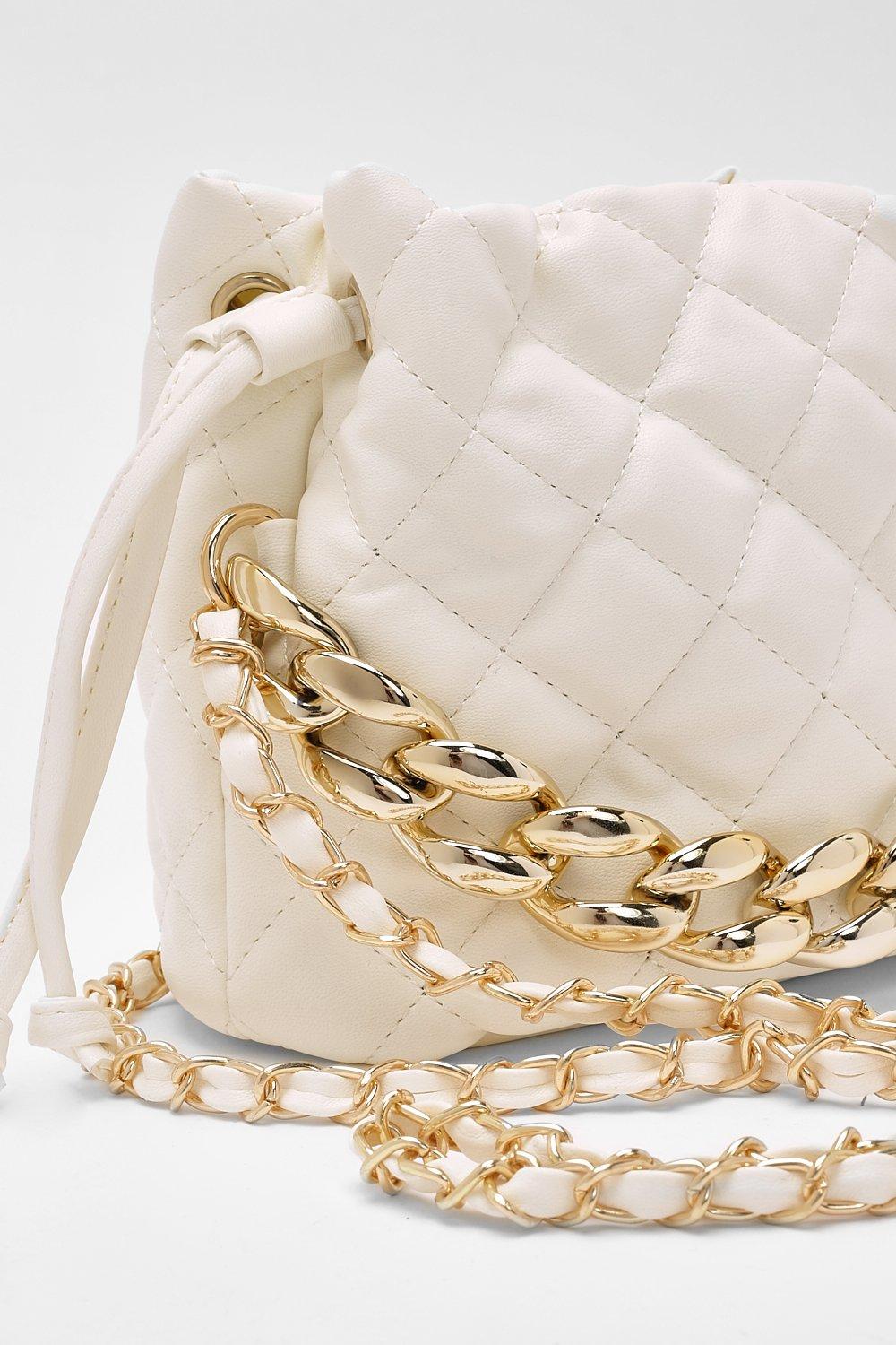 White chunky best sale chain bag