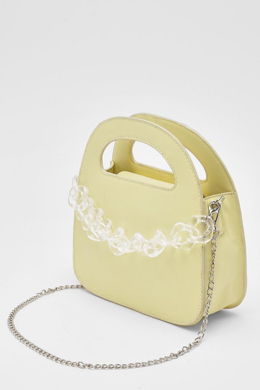 Lemon yellow Acrylic Chain Grab Bag