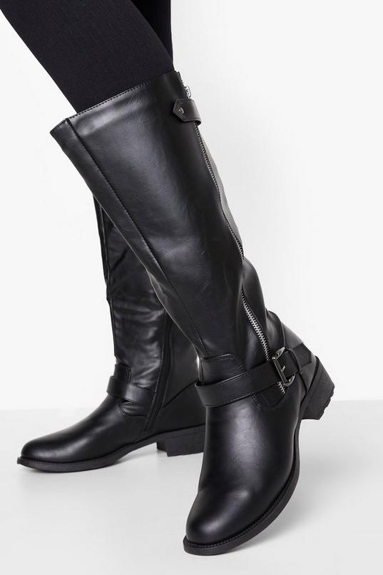 Side Detail Knee High Boots