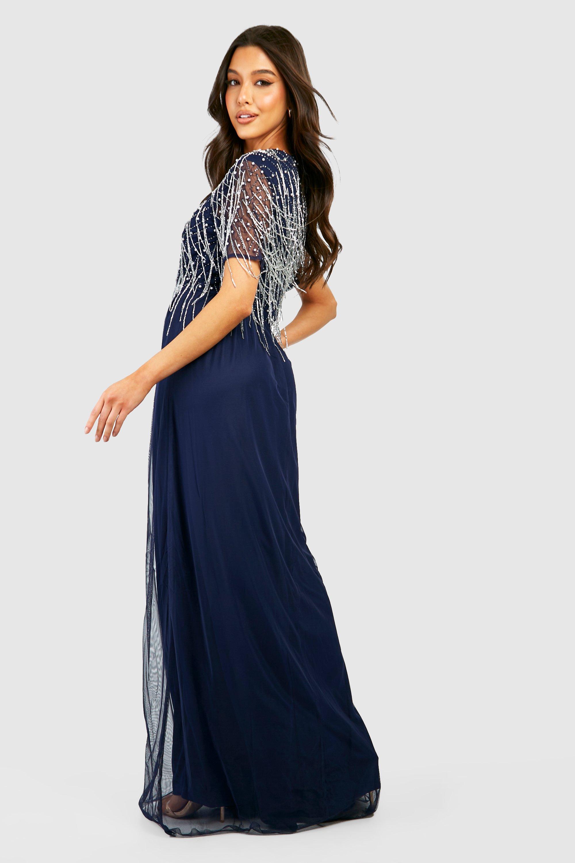 Fringe maxi dress outlet uk