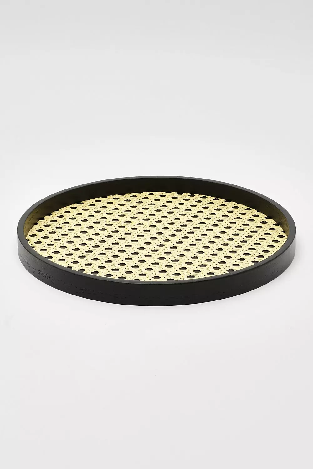 Black Rattan Decorative Display Tray alternative image