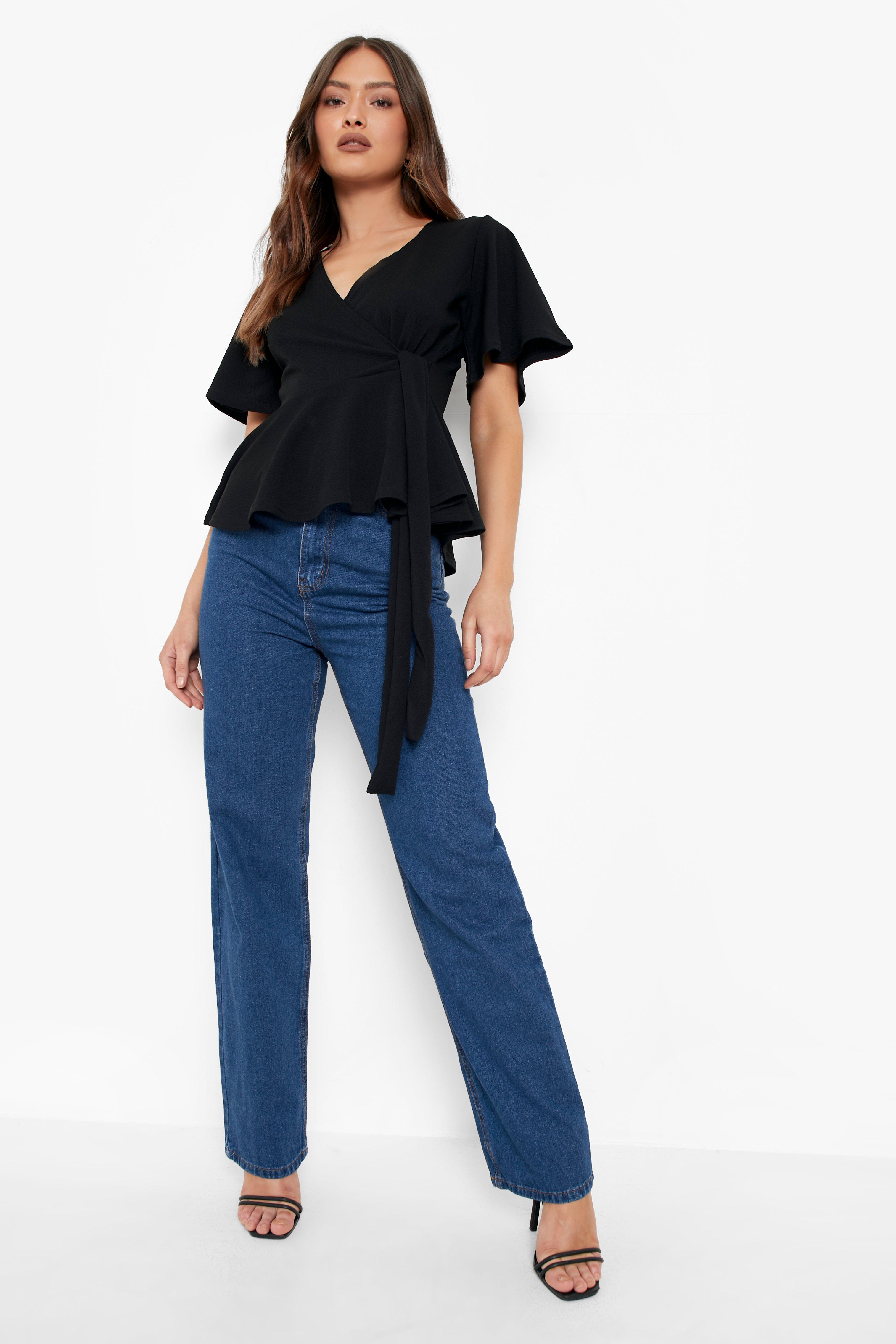 Side peplum top online