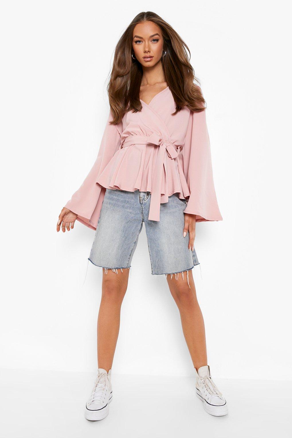 Boohoo peplum blouse online