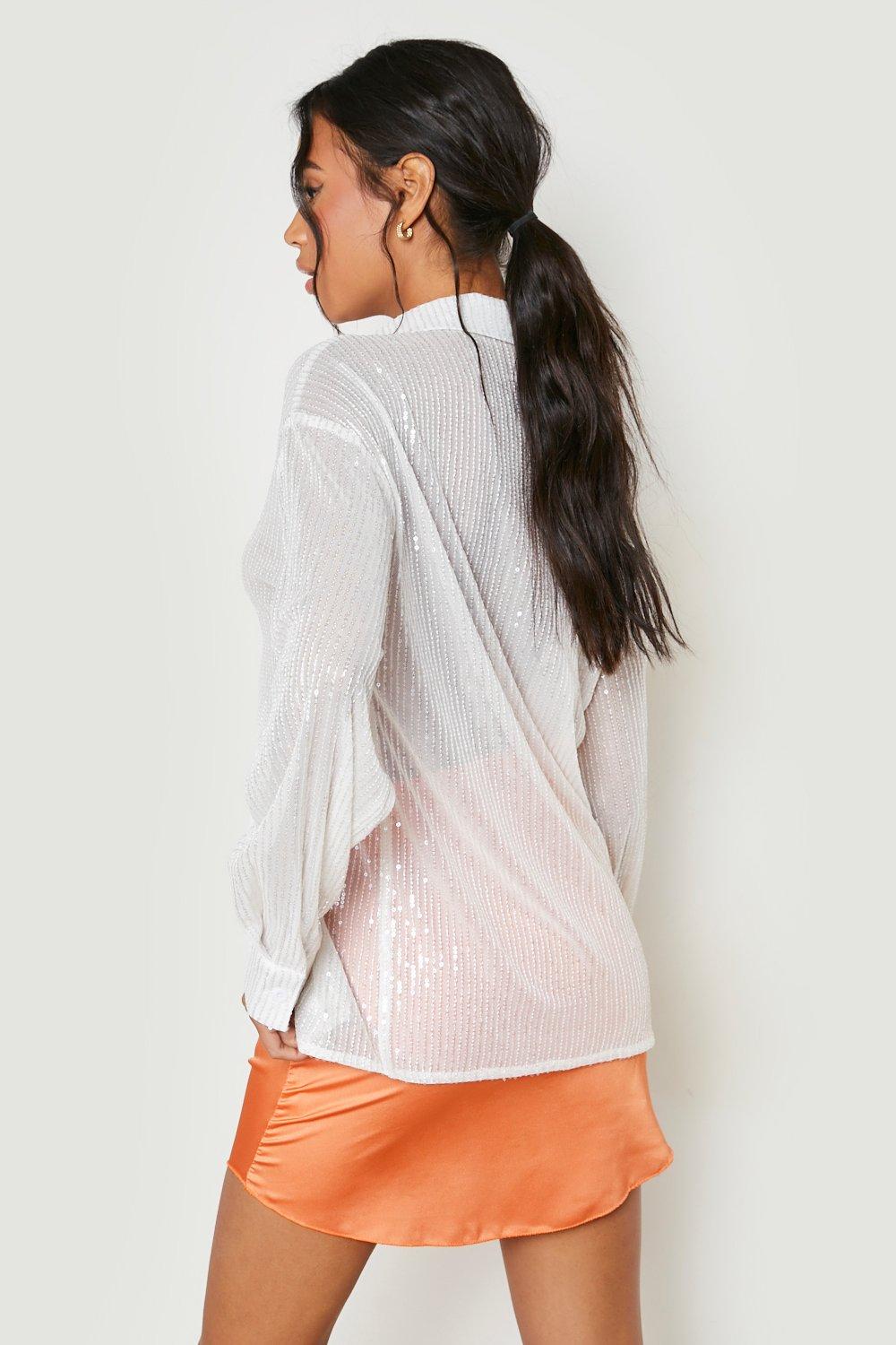 GYPSOPHILA - gypsohila Ribbon Sheer Shirt ジプソフィアの通販