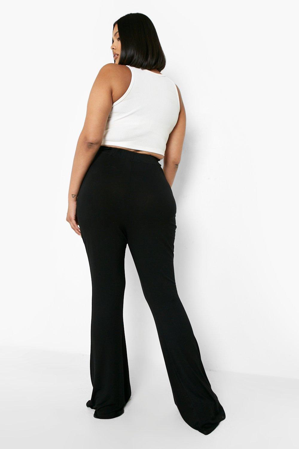 Grande taille Pantalon flare a taille haute boohoo FR