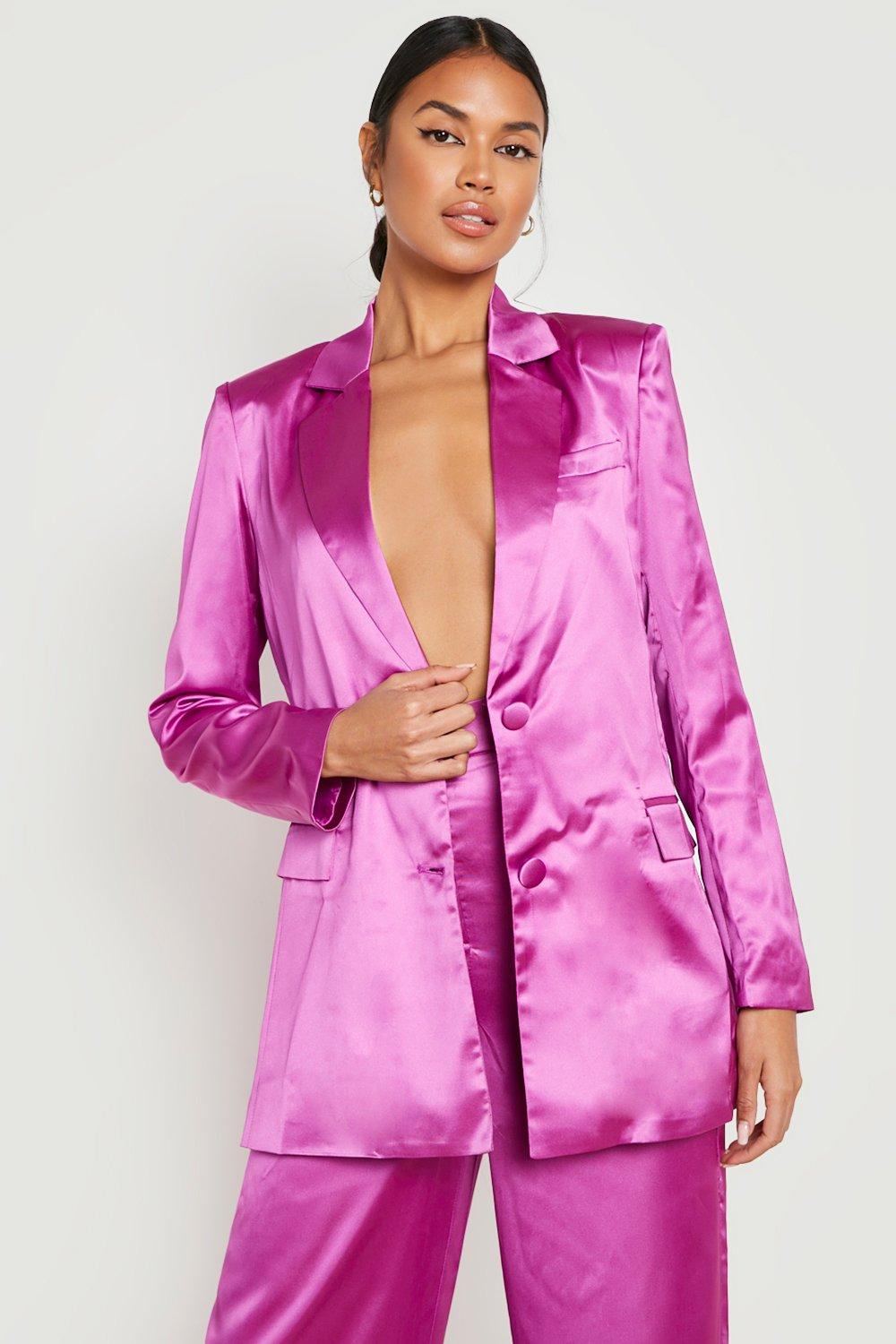 Satin Oversized Blazer