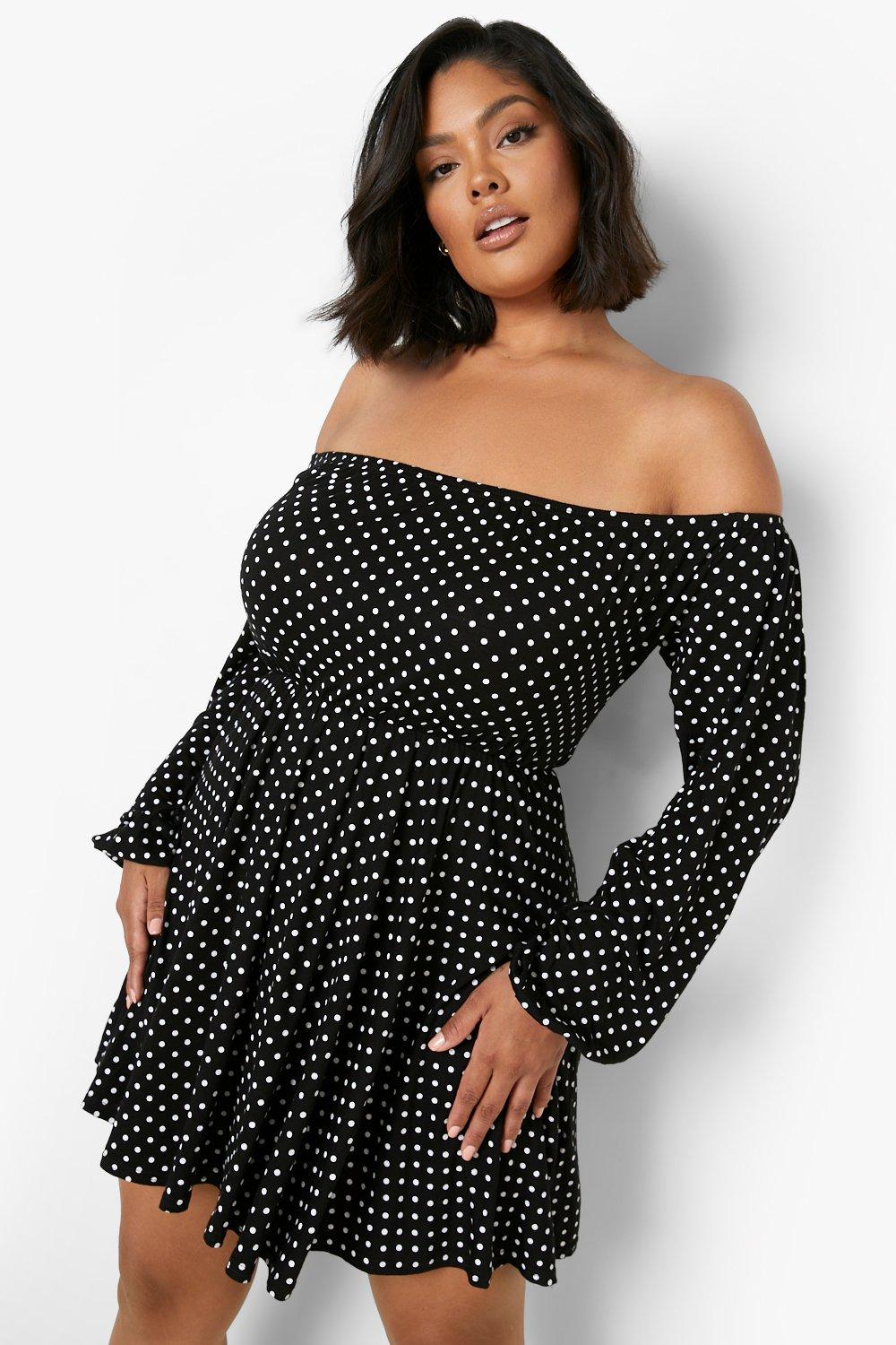 Bardot hot sale spot dress