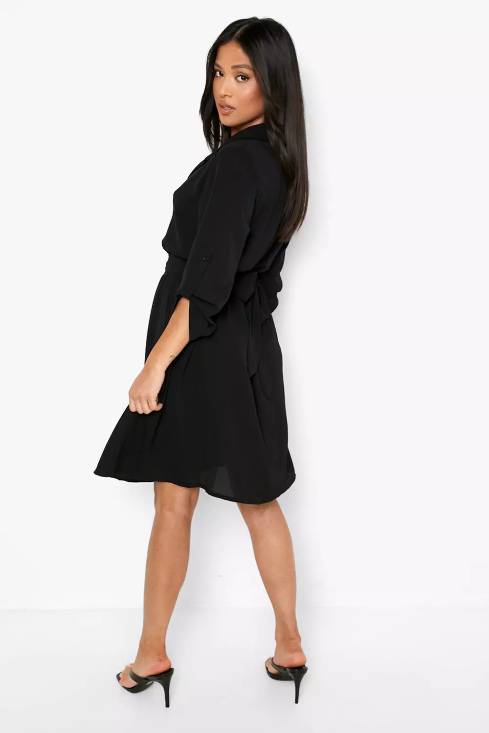 Petite midi skater store dress