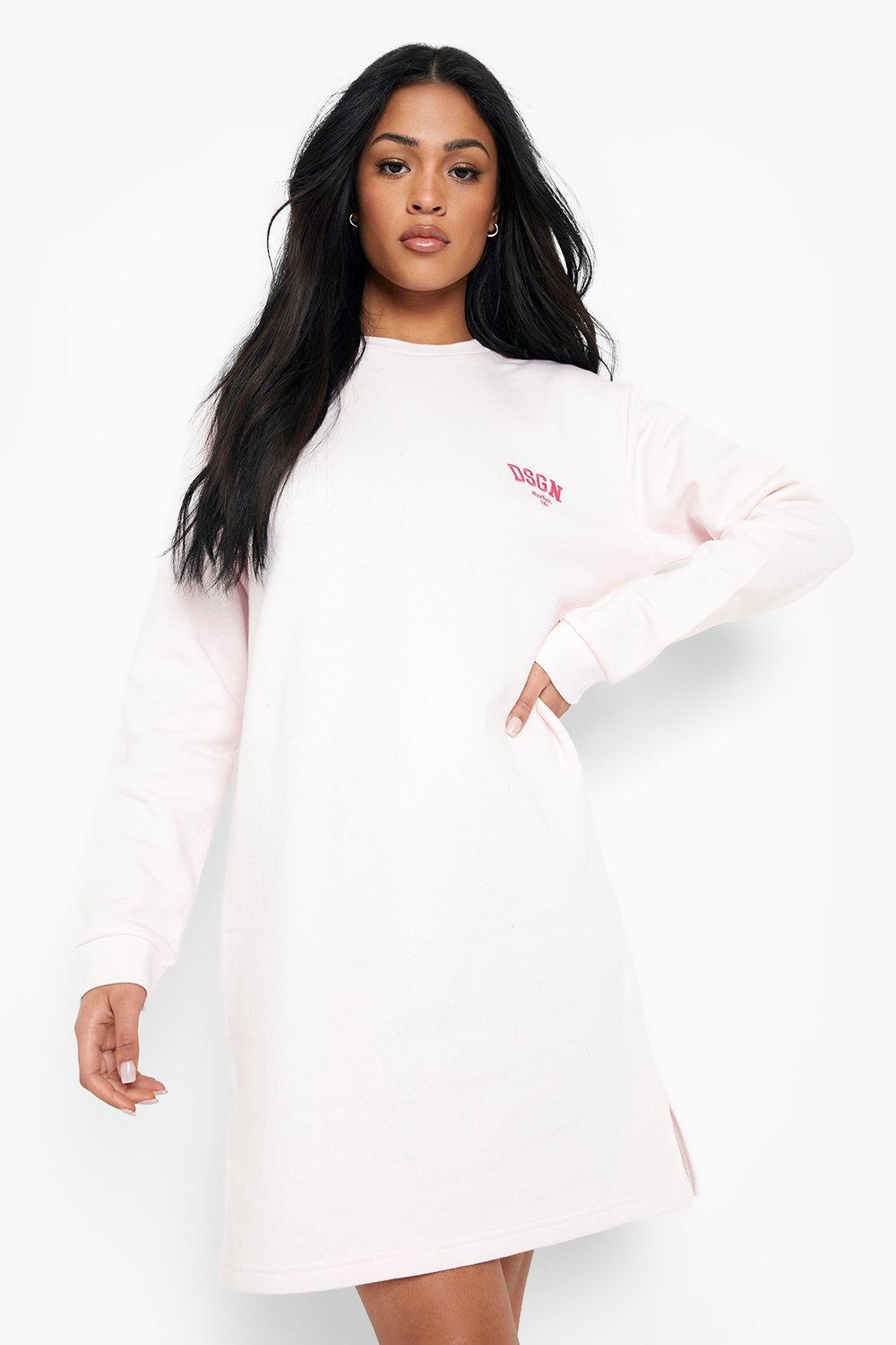 white pullover dress