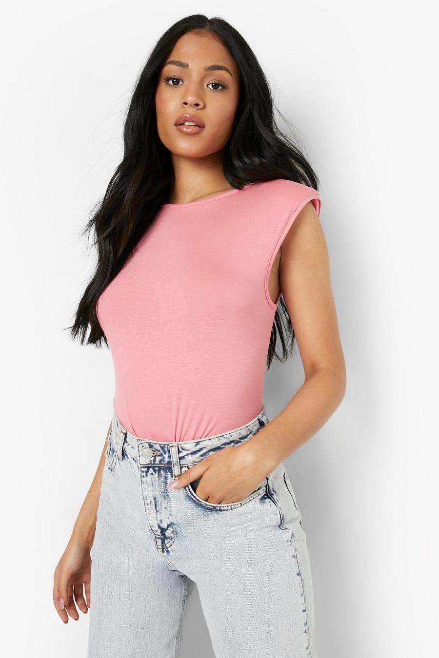 Coral Tall Shoulder Pad Tank Top image number 1