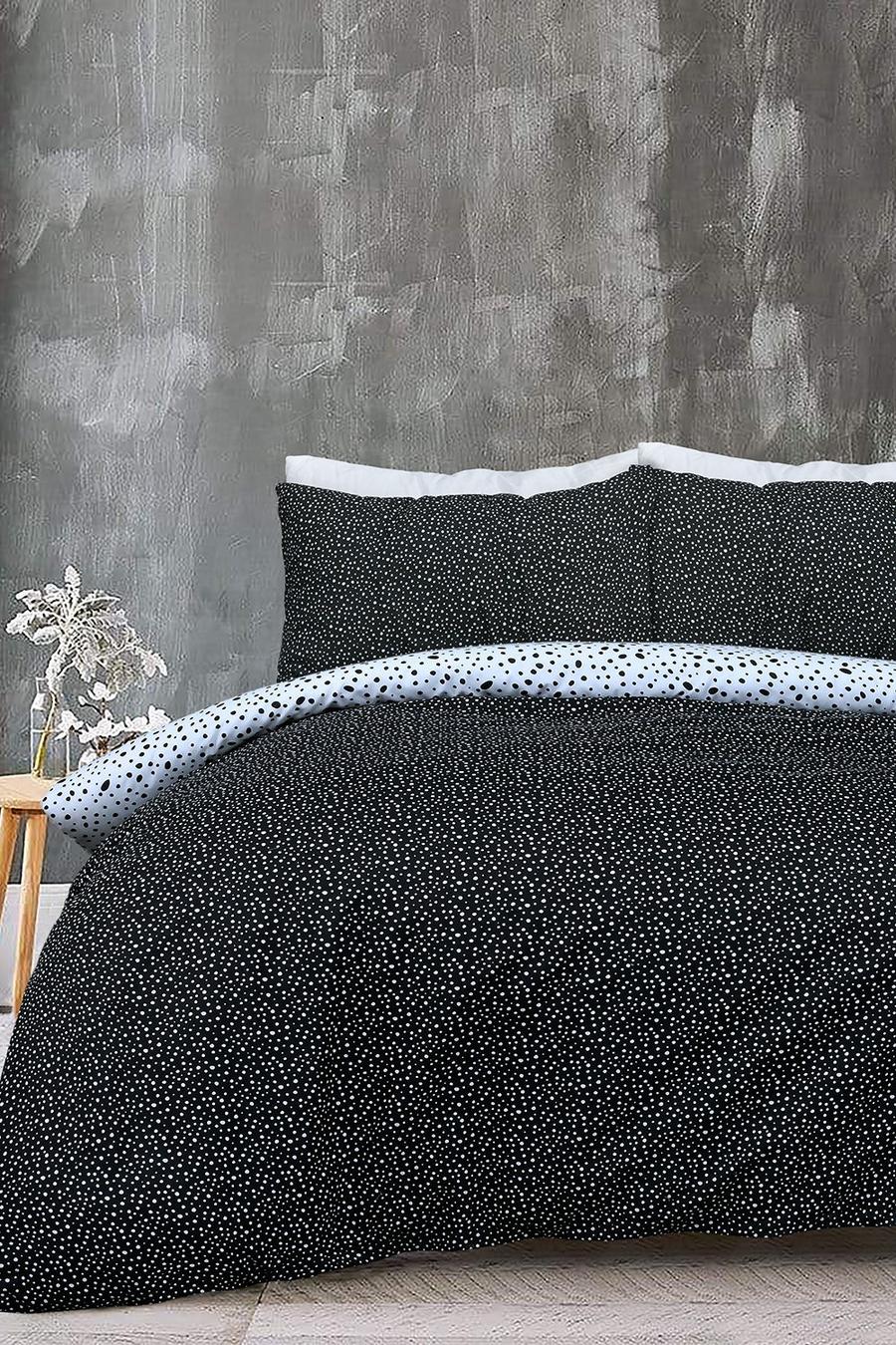 Mono Speckle Print Reversible Double Bedding Set image number 1