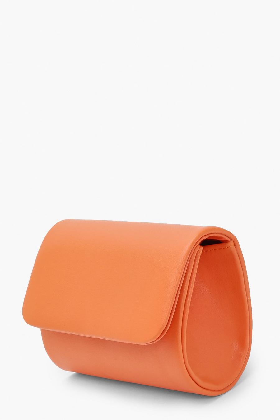 Strukturierte Basic Mini-Clutch, Orange image number 1