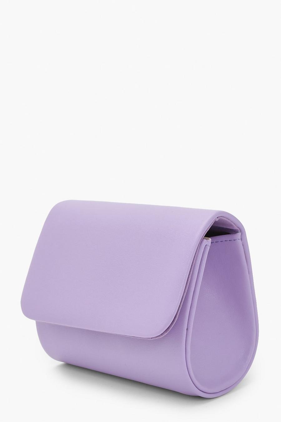 Lilac Basic Structured Mini Clutch image number 1