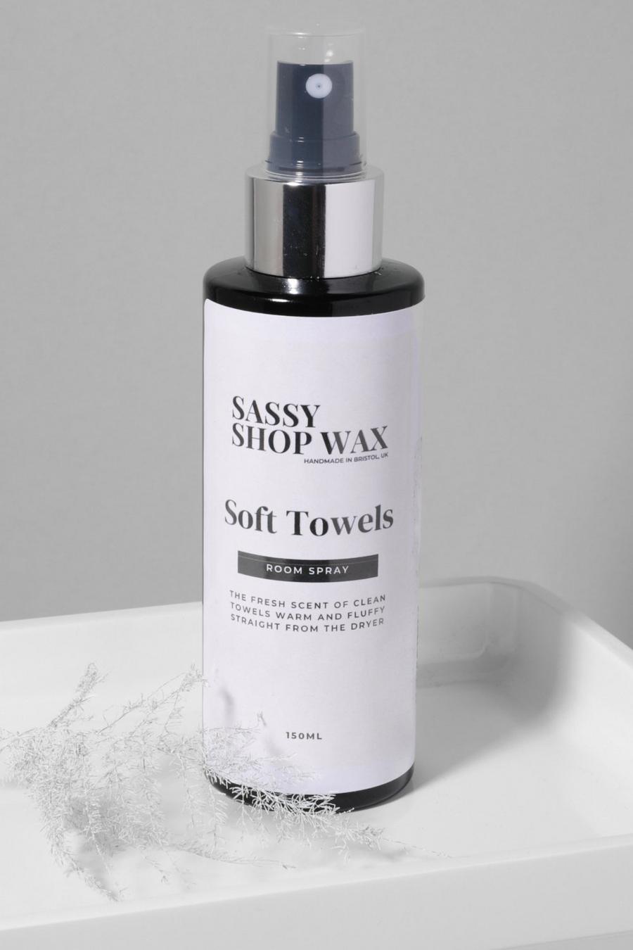 White Sassy & Wax Soft Towels Room Spray
