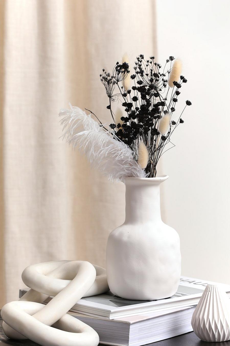 set di 2 fiori secchi di cardi bianchi con 5 rami ciascuno, decorazione  floreale, 70 cm ciascuno - PEARL