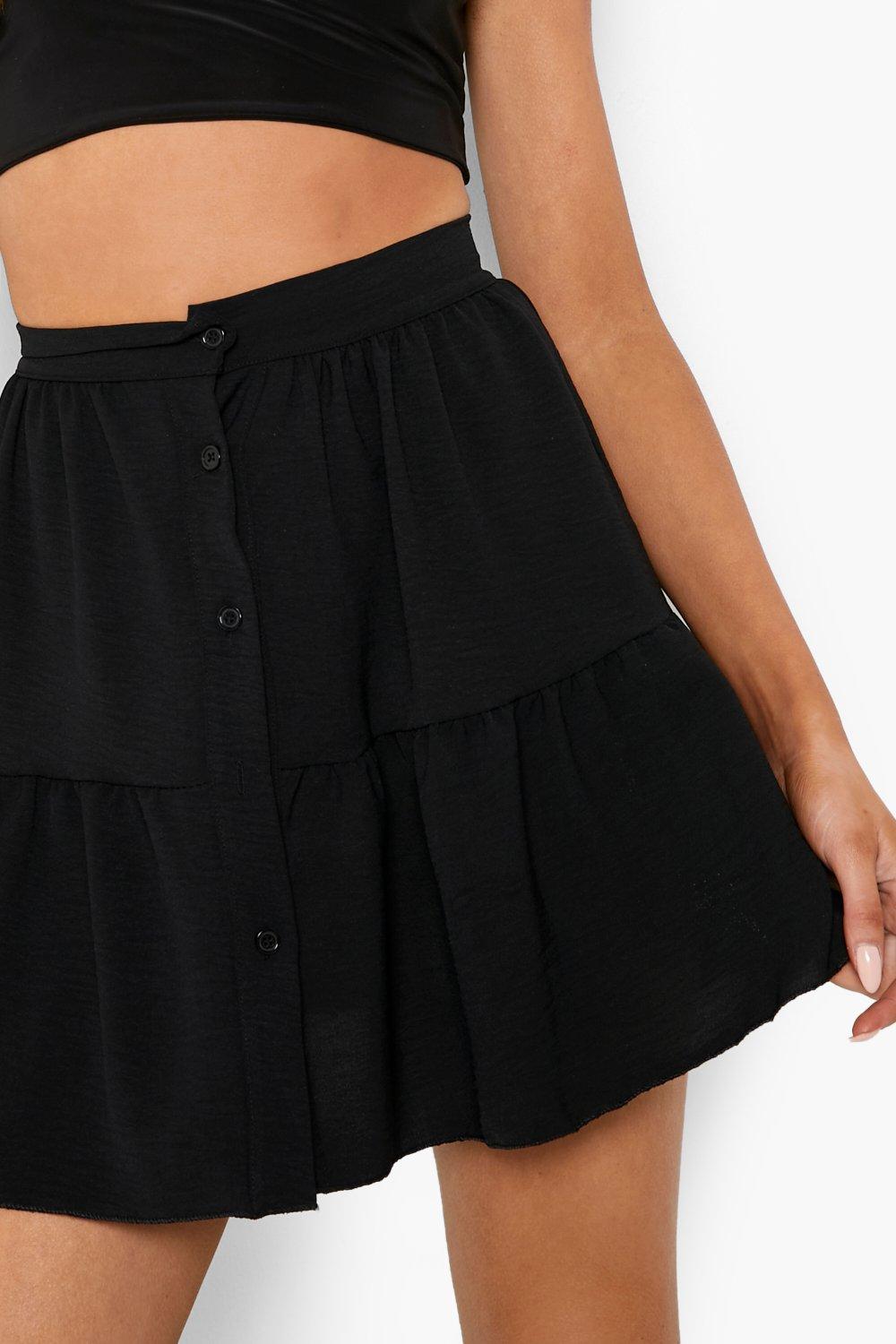 【THE MOZZ】fork button skirt Amazon.com: GRBOZC Women's Casual Skirt Slit Button Front