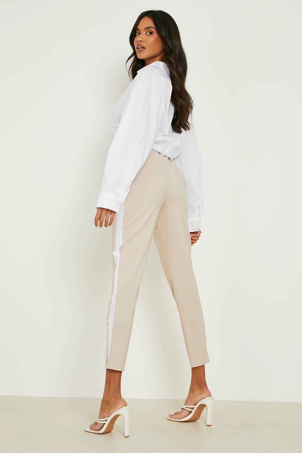 Side stripe hot sale cigarette trousers