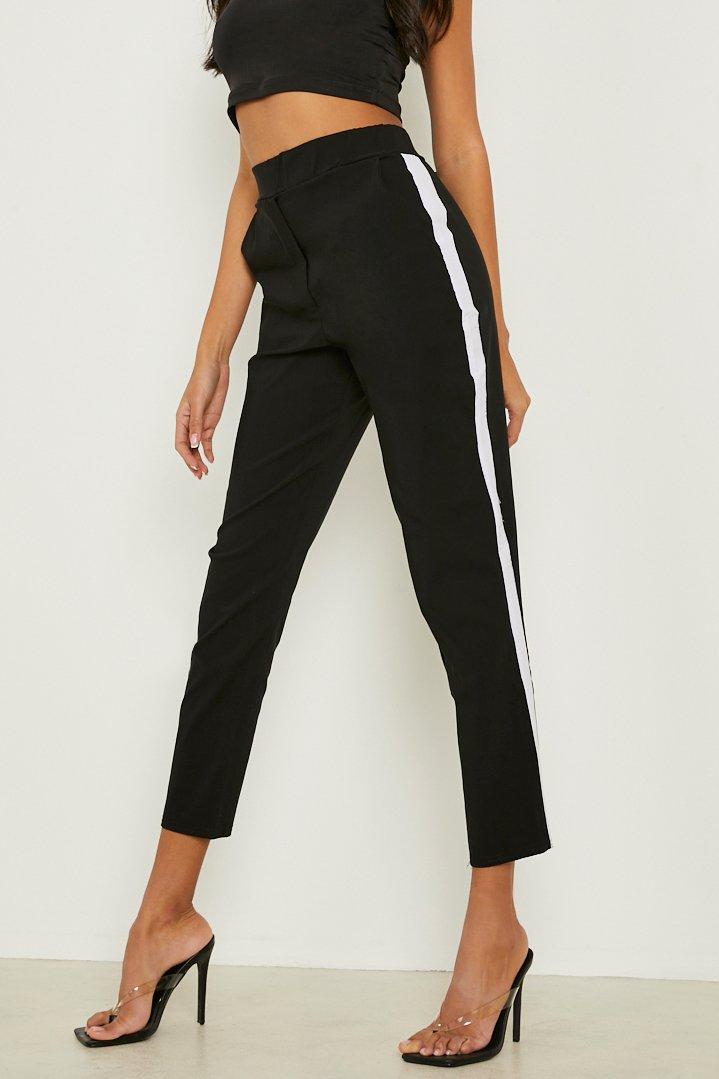 Blue/Multi Crepe Side Stripe Trouser, WHISTLES