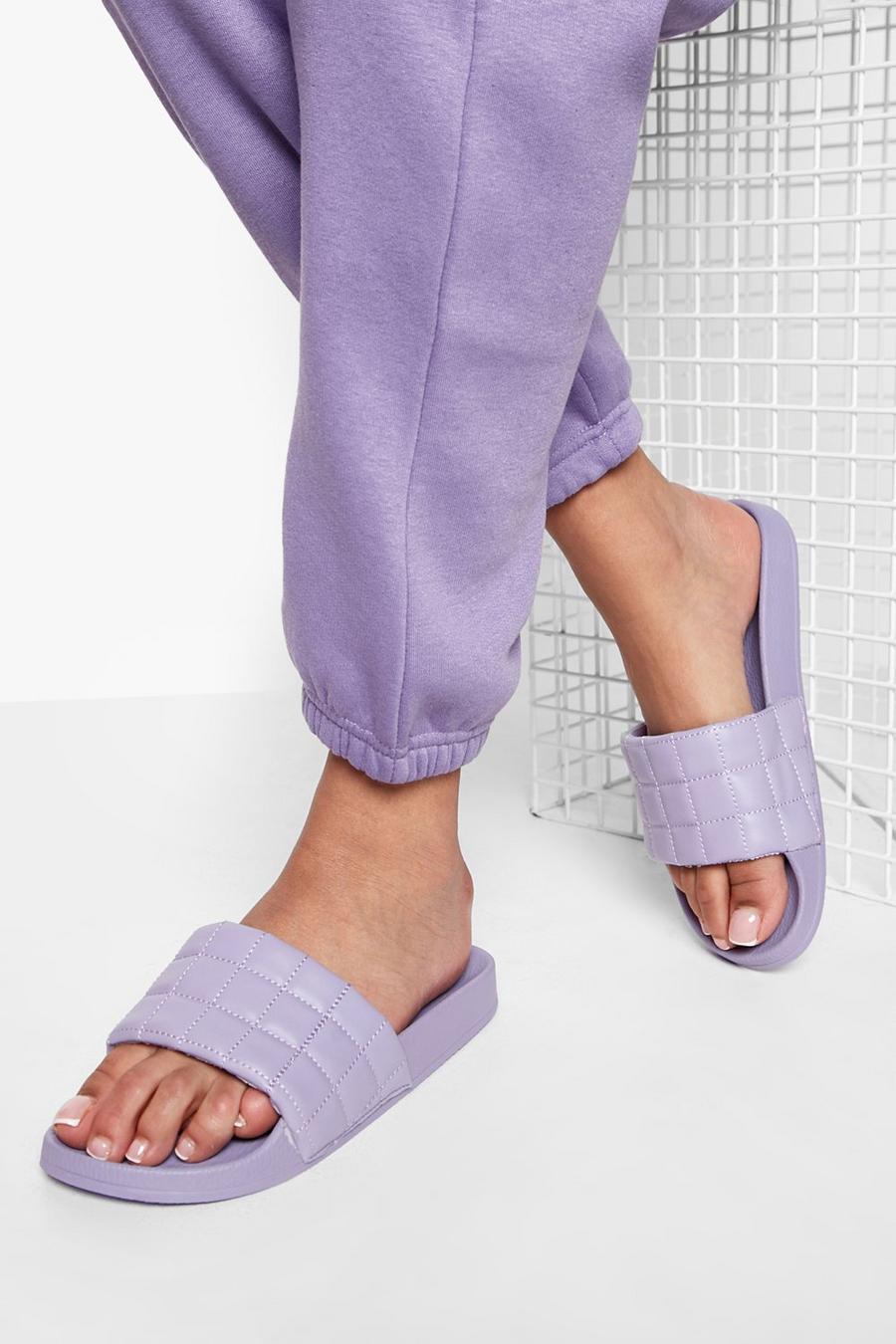 Wide Fit Chunky Quilt Slider | boohoo