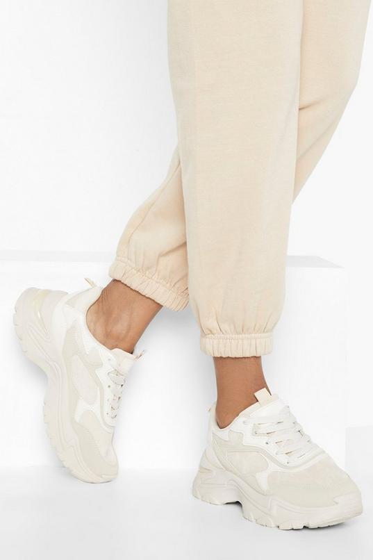 Chunky Multi boohoo | Detail Wave Sneakers Panelled