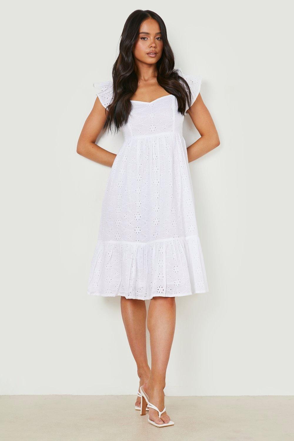 Midi hotsell broderie dress