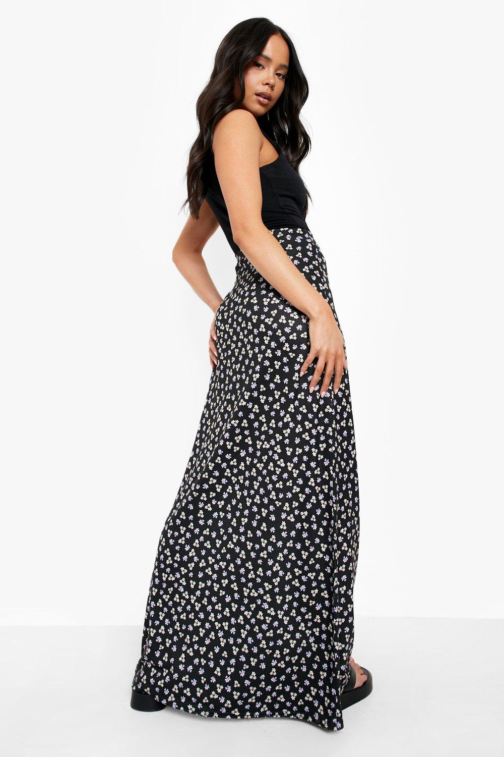 Polyester petite maxi skirt best sale